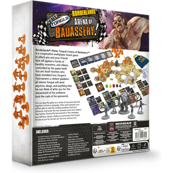 Dos du jeu Borderland l'arène des brutasses