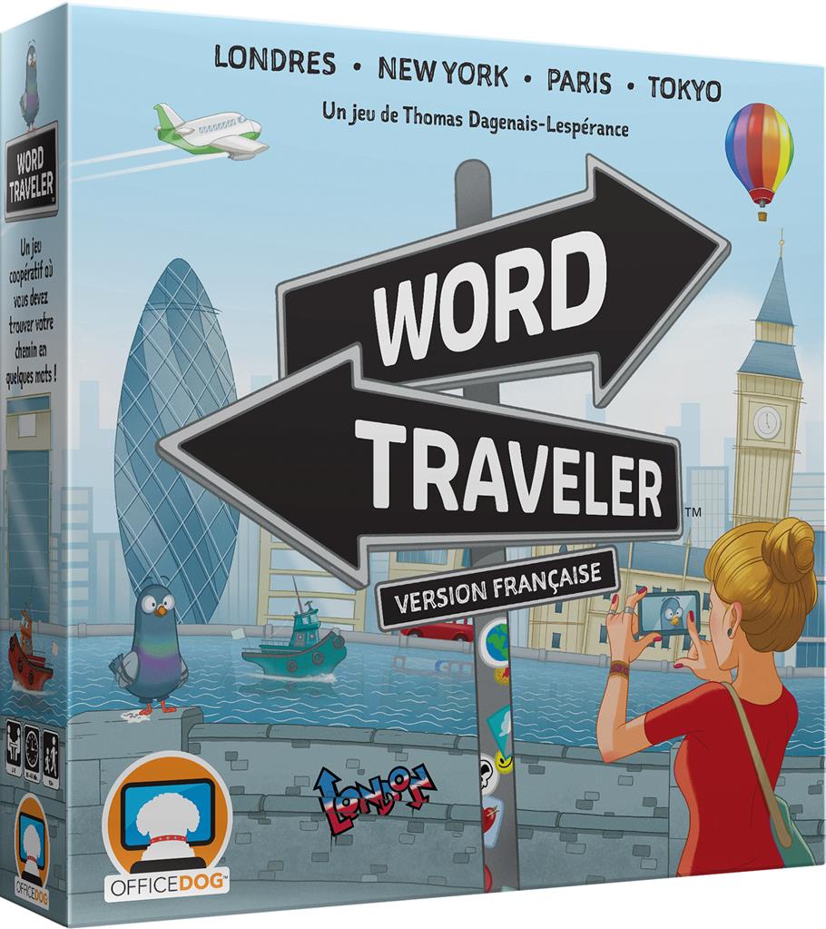 Vue de face du jeu WORD TRAVELER