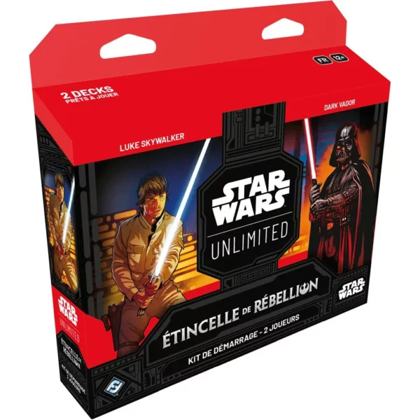 Vue fermée de Star Wars Unlimited : Etincelle de Rébellion - Kit de Démarrage 2 Joueurs