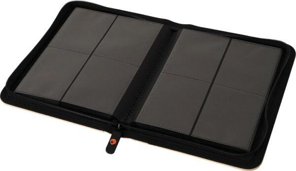 Vue ouvert classeur WiseGuard - Zip Binder 160 cartes