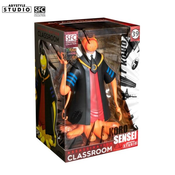 Vue boîte de la figurine Koro Sensei orange