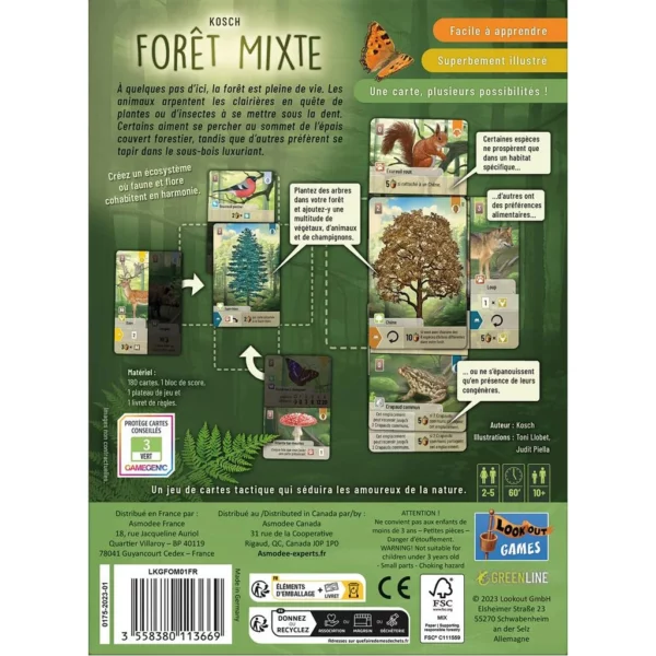 Dos boîte Forêt Mixte