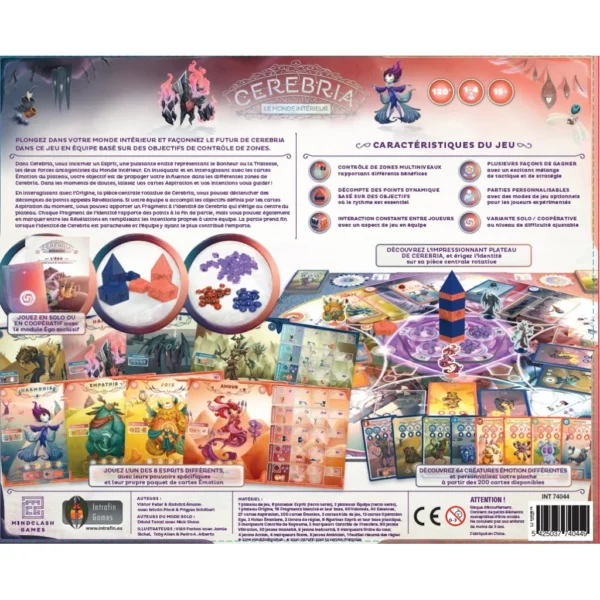 Cerebria: Le Monde Intérieur vue dos de boîte