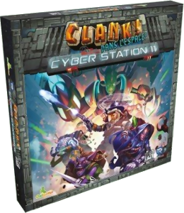 vue de face de la boite Clank! Dans L'Espace ! - Cyber Station 11