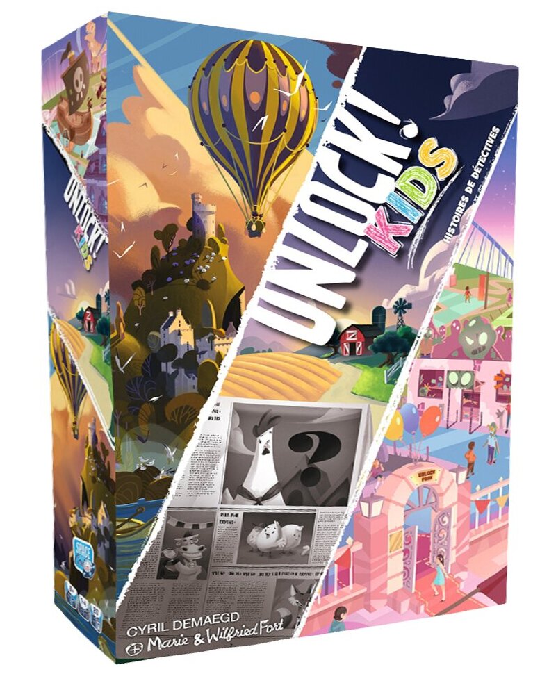 vue de face du jeu Unlock! Kids - Histoires De Détectives