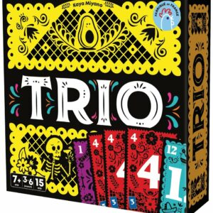 vue de face de la boite du jeu Trio