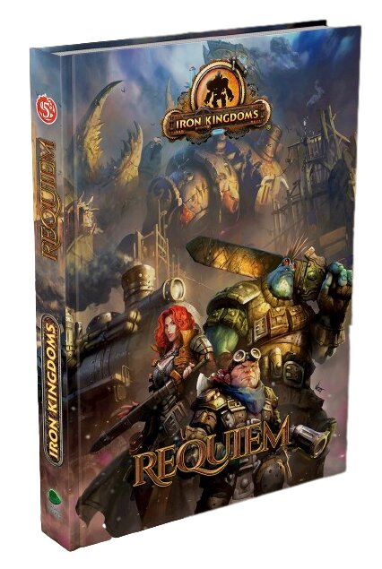 vue de face de la boite du jeu Iron Kingdoms - Requiem