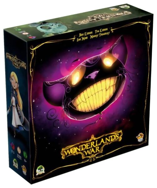 vue de face de la boite du jeu Wonderland's War