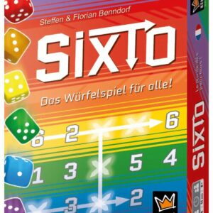 vue de face boite du jeu Sixto
