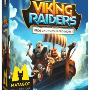 vue de face de la boite du jeu Viking Raiders