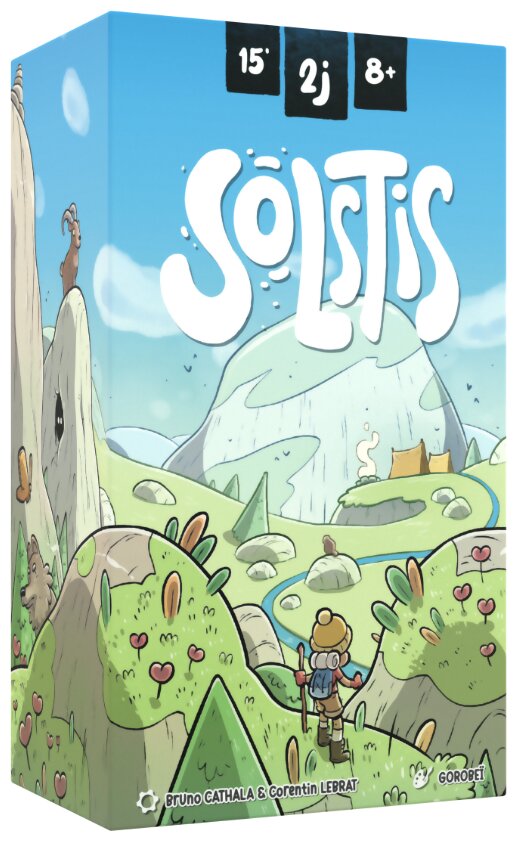 vue de face boite du jeu Solstis