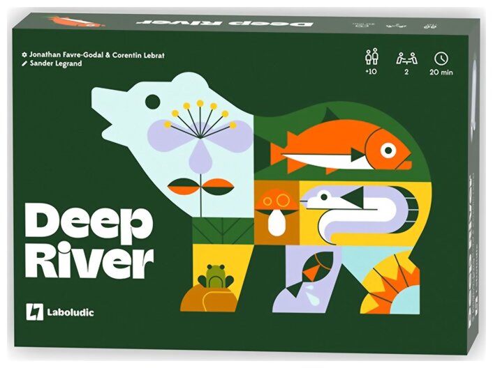 vue de face de la boite du jeu Deep River