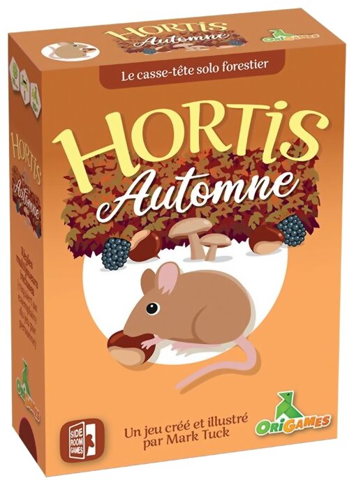 vue de face de la boite du jeu Hortis - Automne