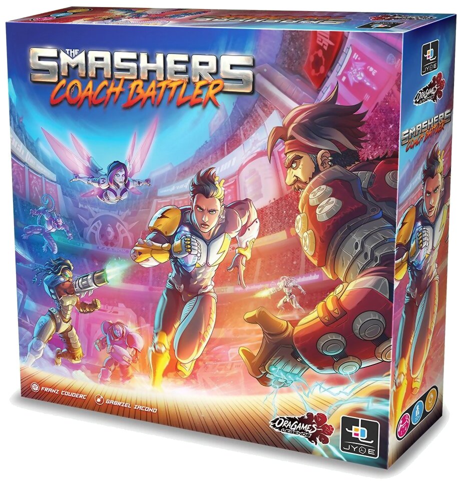 vue de face de la boite du jeu The Smashers - Coach Battler