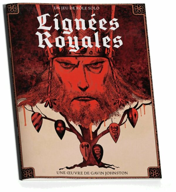 vue de face de la boite du jeu Lignées Royales