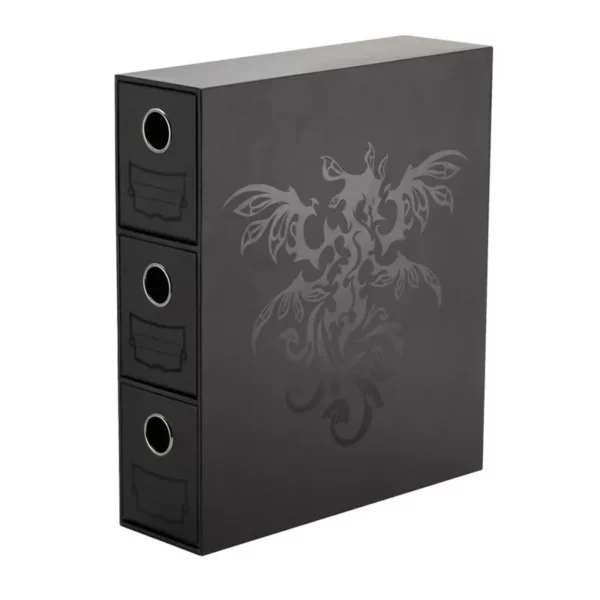 Vue fermé dragon Fortress Card Drawers noir