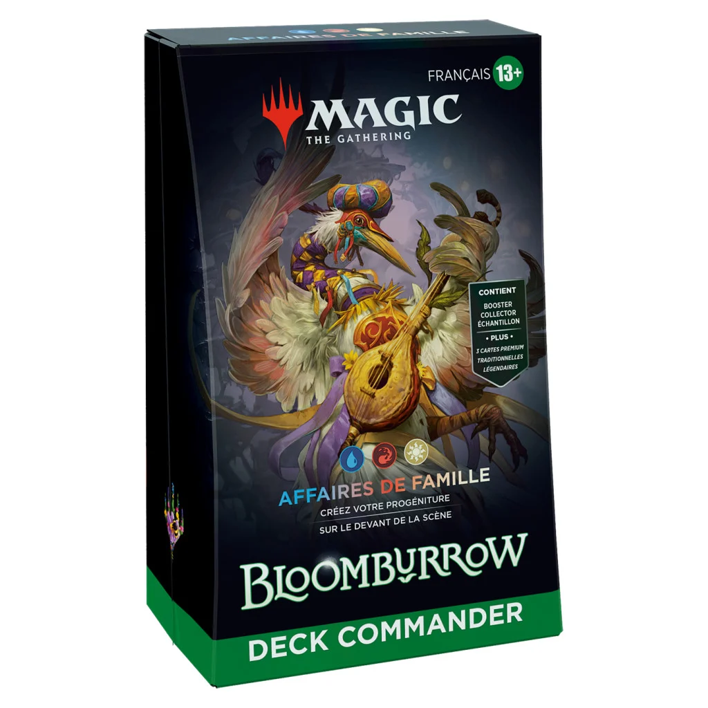 vue de face de la boite Deck Commander Affaires de Famille