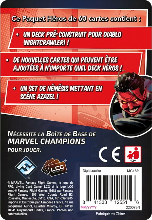 dos paquet marvel nightcrawler