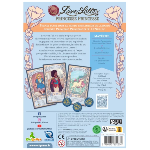 dos boite love-letter-princesse-princess