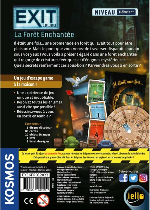 Exit - La Forêt Enchantée dos