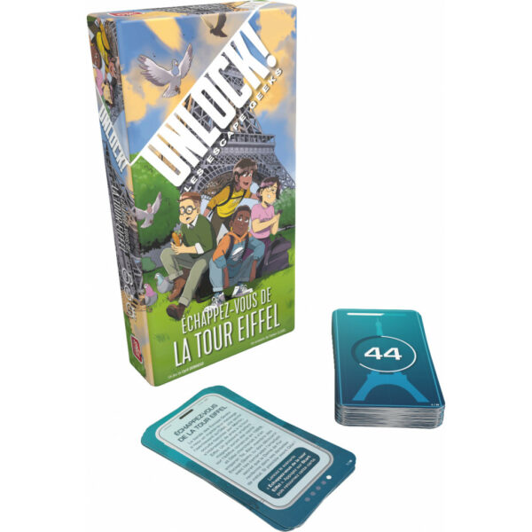 Unlock ! Escape Geeks Le Jeu - Echappez vous de la tour Eiffel cartes